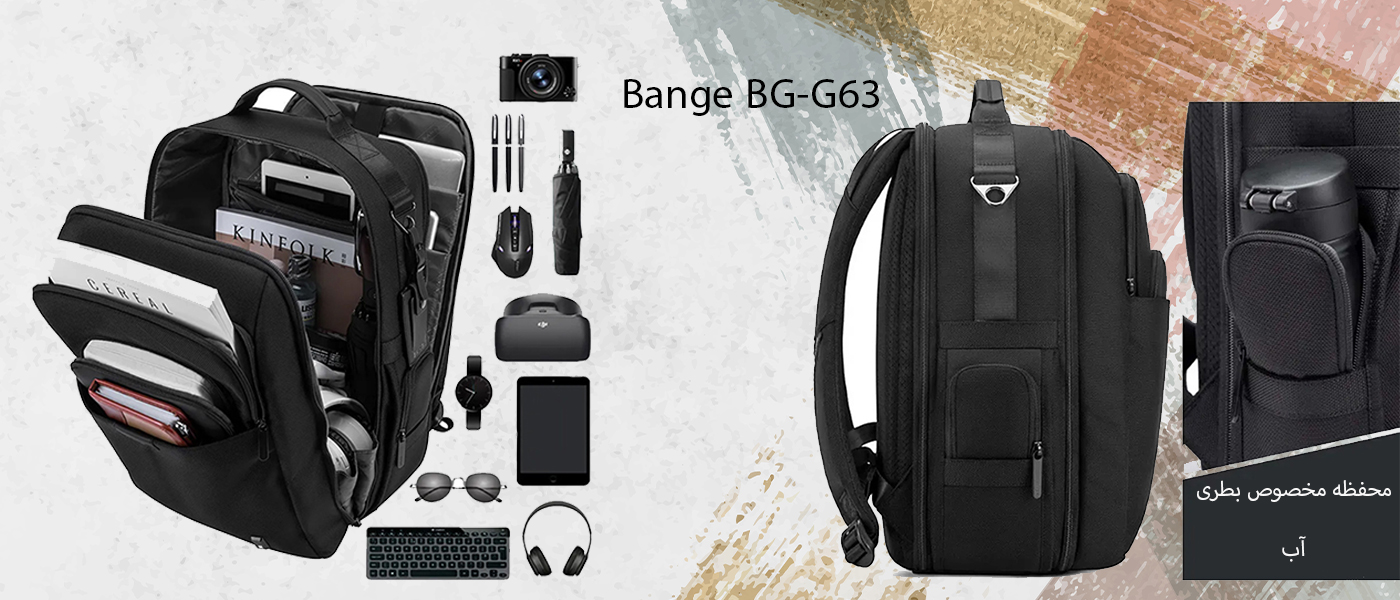 کوله پشتی بنج مدل Bange BG-G63 مناسب لپ تاپ 15.6 اینچی